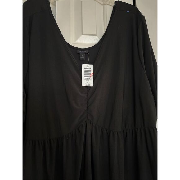 NWT Torrid Black Babydoll Top - Picture 2 of 6